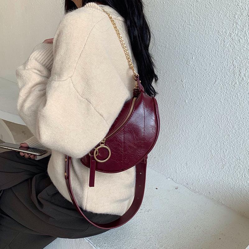 2023 Trendige Damen Crossbody Bauchtasche mit Kette