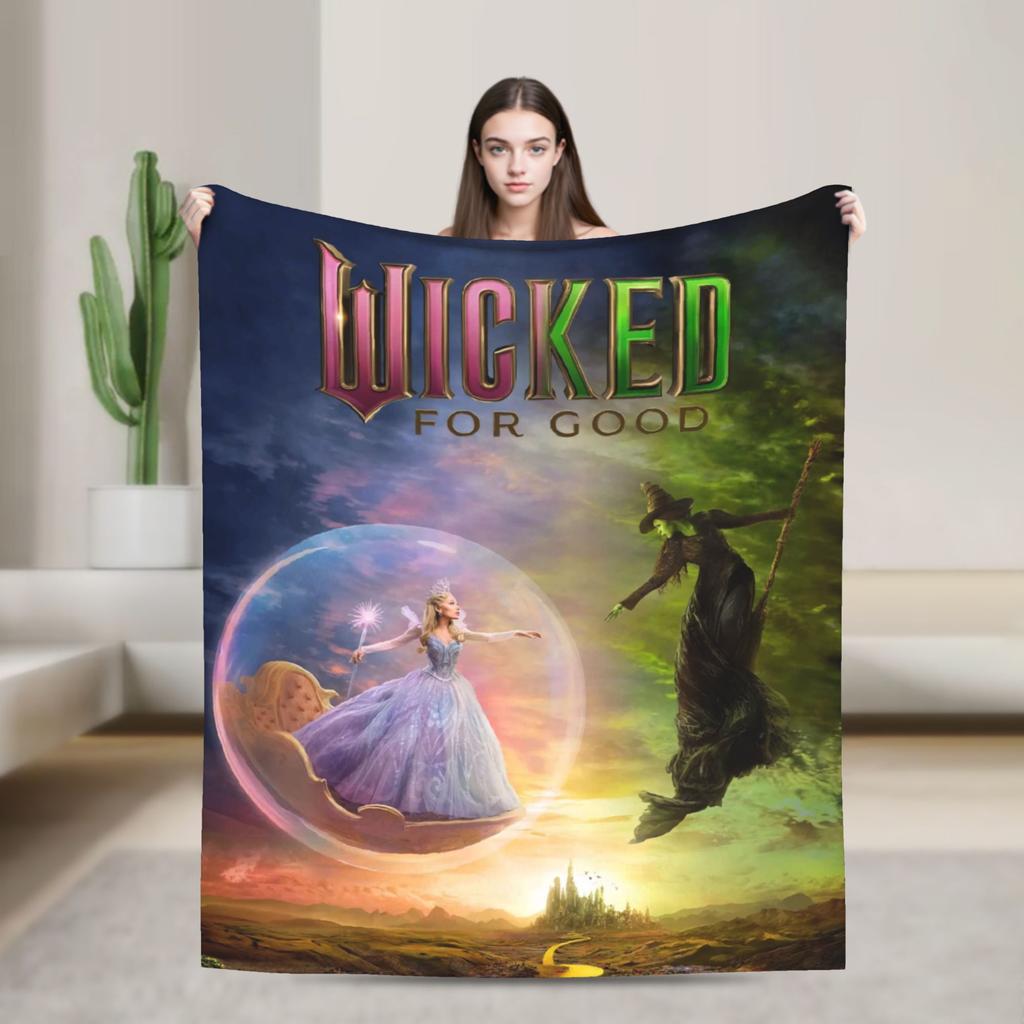 Wicked For Good Fiyero 2025 Film Super Soft Blanket Kids Plush Bedding Throws Novelty Living Room Flannel Bedspread Bed Cover