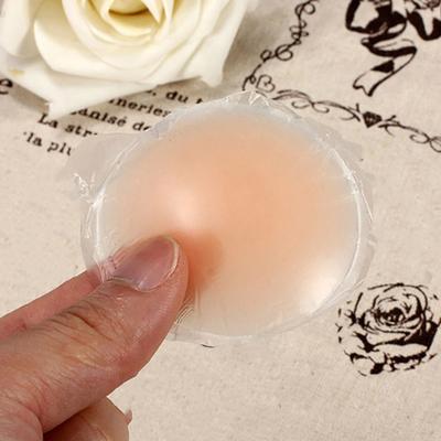 1 Pair Nipple Cover Invisible Washable Silicone Reusable Adhesive Invisible Pasties Nippleless Cover for Evening Dress