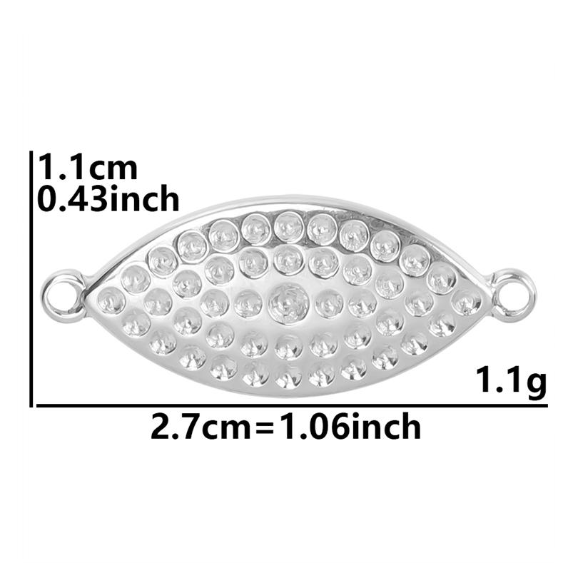5pcs Titanium Accessories Eye Oval Rectangle Stainless Steel Charm Pendant For Jewelry Making Supplies DIY Women Pendant Earring