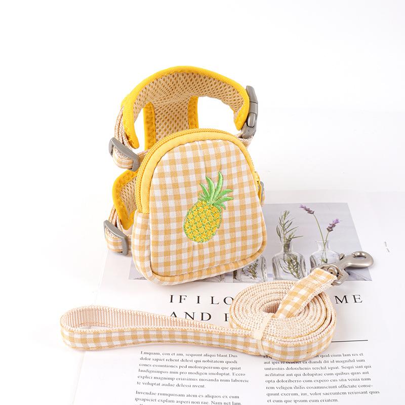 Dog Leash Small Dog Undershirt Chest Strap Teddy Anti-Breakaway Dog Walking Leash Small And Medium-Sized Pets Applicable