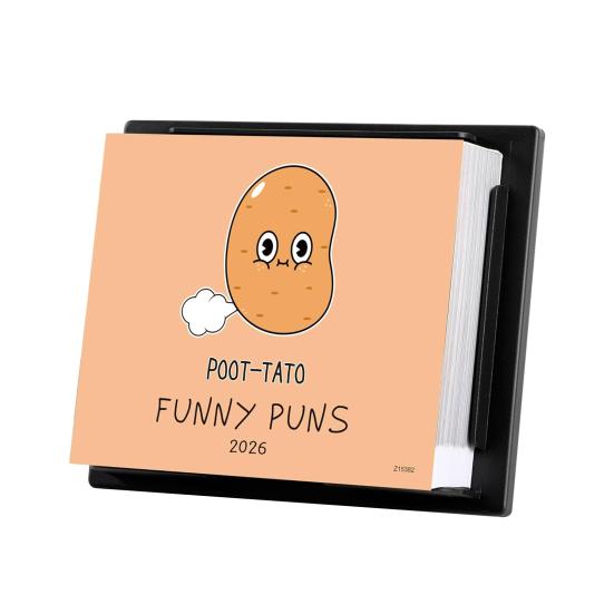2026 Funny Puns Calendar 5.9" X 4.84" Daily Desktop Calendar with 365 Puns Gag Gifts for Home Office School
