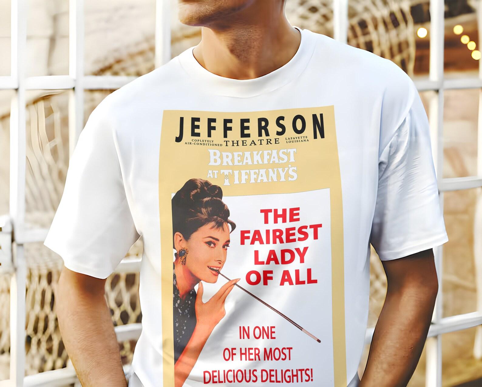 Breakfast at Tiffany s - Audrey Hepburn V8 Movie Poster Classic Movie Unisex T-Shirt all sizes S-5XL 4XL
