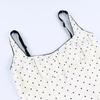 Women Fashion Commuter Polka Dot Slim Spaghetti Strap Camisole Tank Top