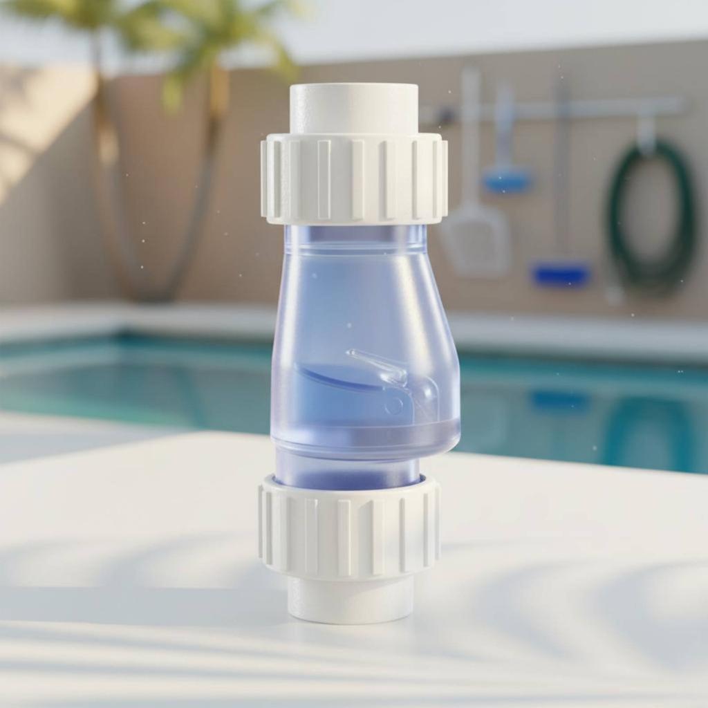 Pool Unidirectional-Way Valve Pressure-Resistant Transparent Check Valve for Filtration System