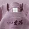 g pure cotton heavy short-sleeved% Xinjiang cotton men's and women's same T-shirt loose round neck versatile simple bottoming shirt