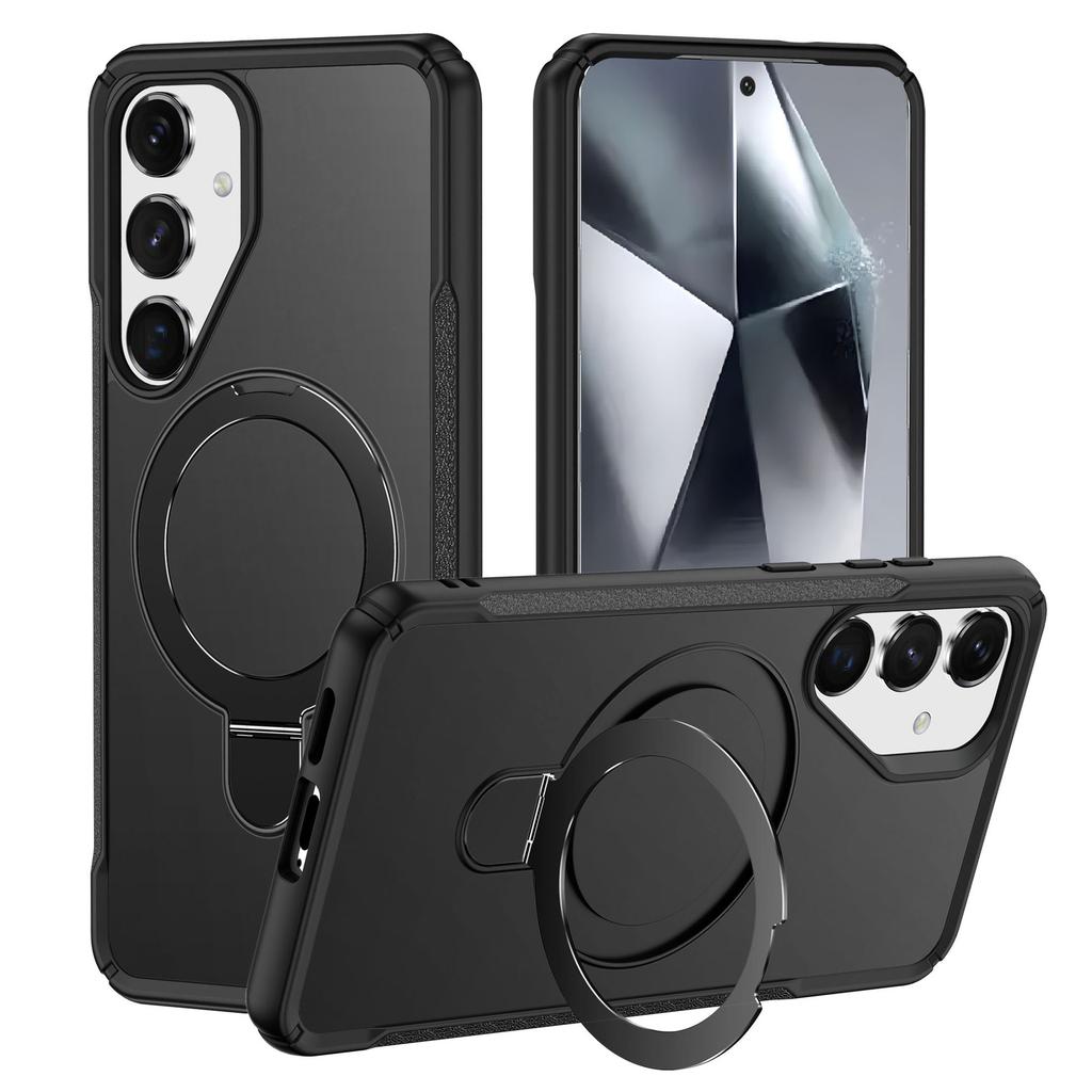Applicable To Samsung S25Ultra Mobile Phone Case A36 Magnetic Suction Bracket S25Edge Skin Feeling A06 Anti-drop Protective Case S24