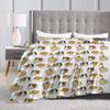 Guinea Pigs Super Warm Blankets Animal Nature Picnic Throw Blanket Spring Pattern Custom DIY Flannel Bedspread Sofa Bed Cover
