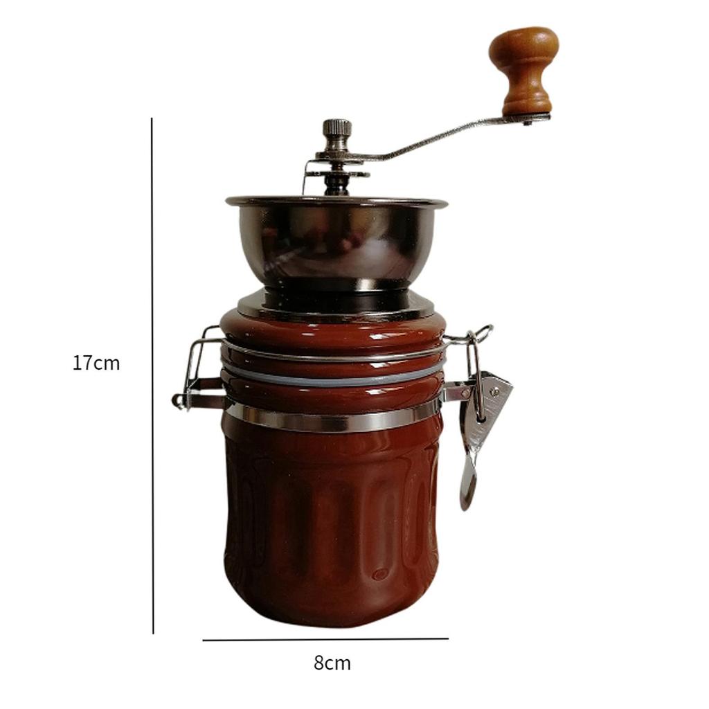 Coffee Grinder Retro Style Coffee Beans Grinder for Office Travel Camping