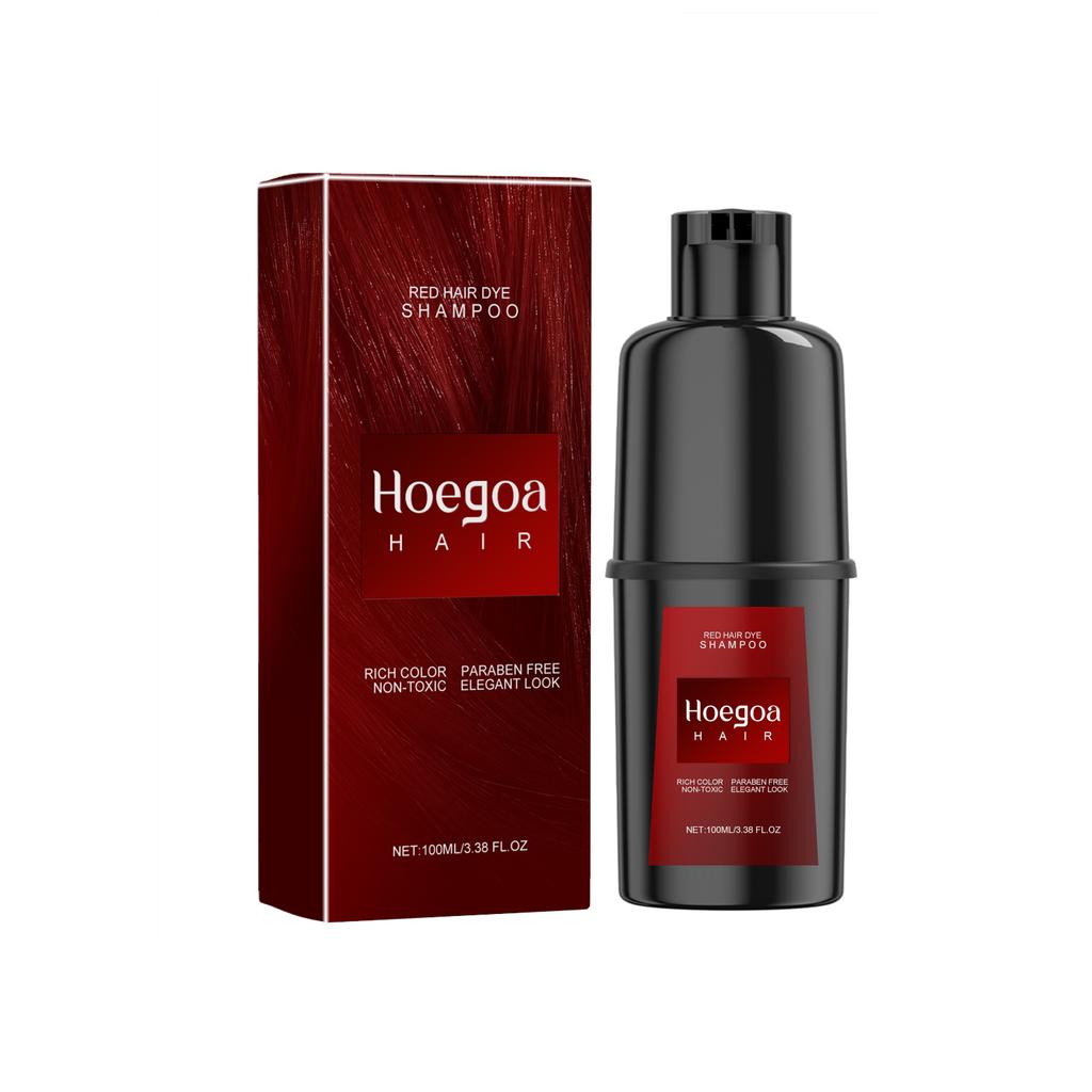 Hoegoa Hair Color Shampoo - Gentle Non-Irritating Non-Damaging Scalp, DIY Long-Lasting Easy Color Application Hair Color Shampoo