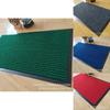 Modern Simple Patterned Corrugated Doormat With Absorbent Fibers For Indoor And Outdoor Use