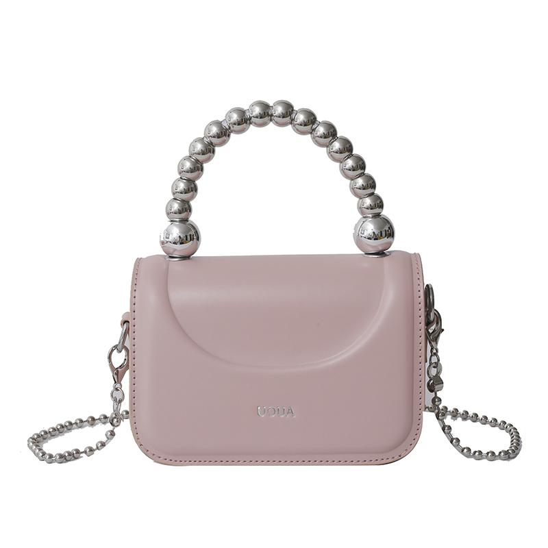 Exquisite fashion beaded handbag bag women's new foreign style versatile solid color shoulder bag high texture trend messenger bag