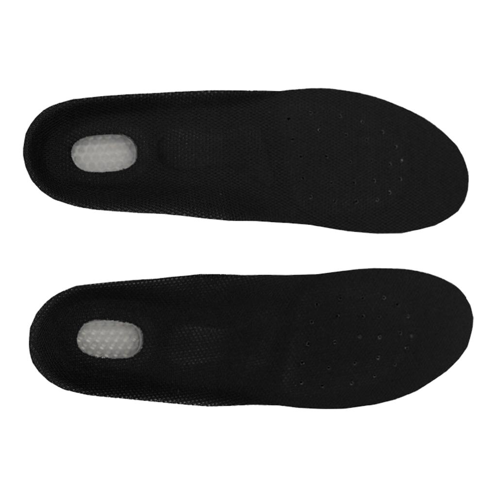 Sports Insoles Cushioning Shock Absorption Feet Relief Breathable Foot Shoes Insoles Black L
