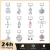 2026 New Creative DIY Dreamy Shiny Sunflower Cat Heart Bow Star Cherry Moon Pendent Charm Fit 9MM Stainless Steel Bracelet Gift