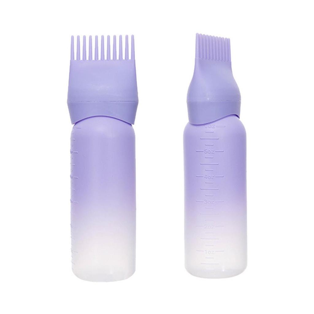 Multi-Color Hair Dye Bottle with Comb & Scale - Easy Press Application