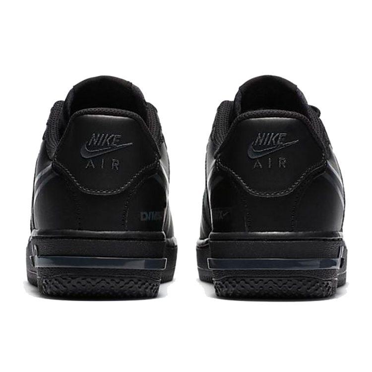 Nike Air Force 1 React PU Antiscivolo, Resistente all'Abrasione, Traspirante Scarpe da Skateboard Basse Nero Puro Unisex CD6960-003