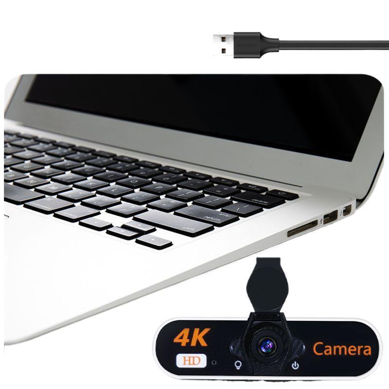 4K Ultra HD Streaming Camera with USB Microphone for Desktop and Laptop