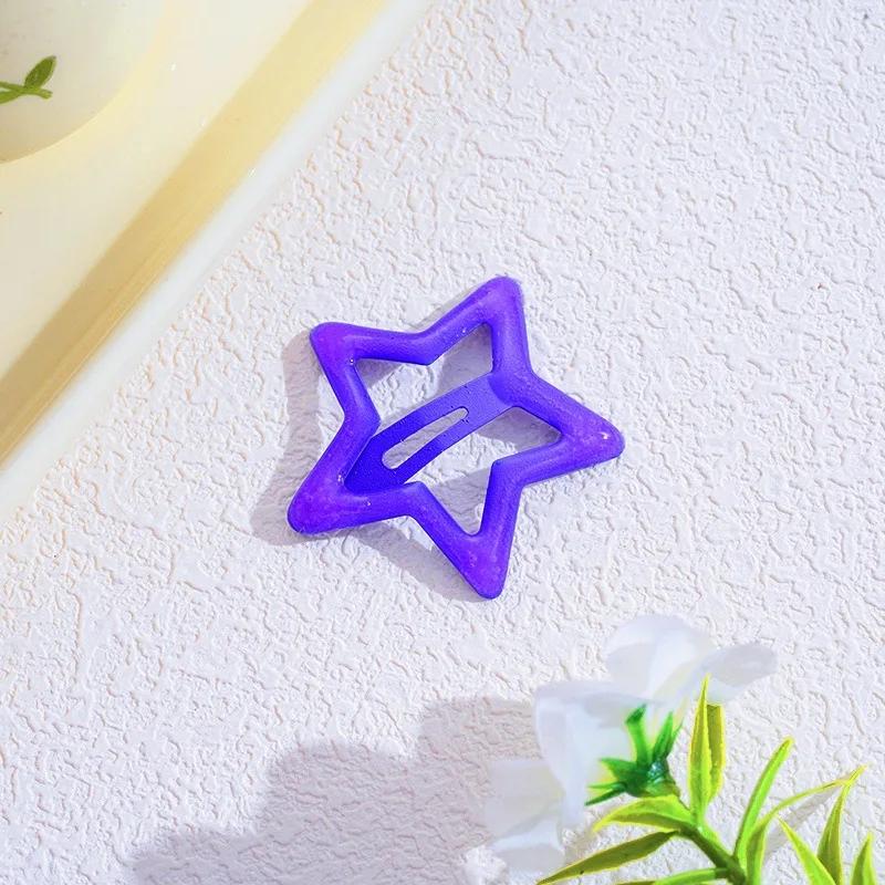 10 buc/set Agrafă de păr stea colorată drăguță pentru fete copii agrafe de păr adorabile pentru decorarea părului accesorii de păr pentru copii