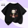Demon Slayer Tama-chan Butterfly Shinobu Children's Short-Sleeved T-shirt Summer Girls' Summer Outfit Pure Polyester Top