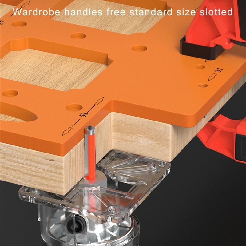 Sturdy Engineering Plastic Switches Template Portable Accessory for Woodworking with Routers Jig Drilling and Profilings