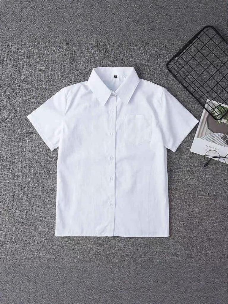Unisex White Shirt: Long & Short Sleeve Options for Business, School or Casual Wear