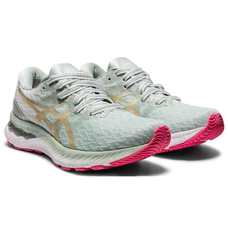 Asics Gel Nimbus 23 Lichen Rock Champagne Women Sneakers Green 1012A999-300