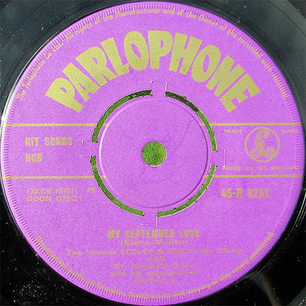 

7inch Record SPIKE MILLIGAN - My September Love 45R4251 PARLOPHONE 1956 UK Pop Used