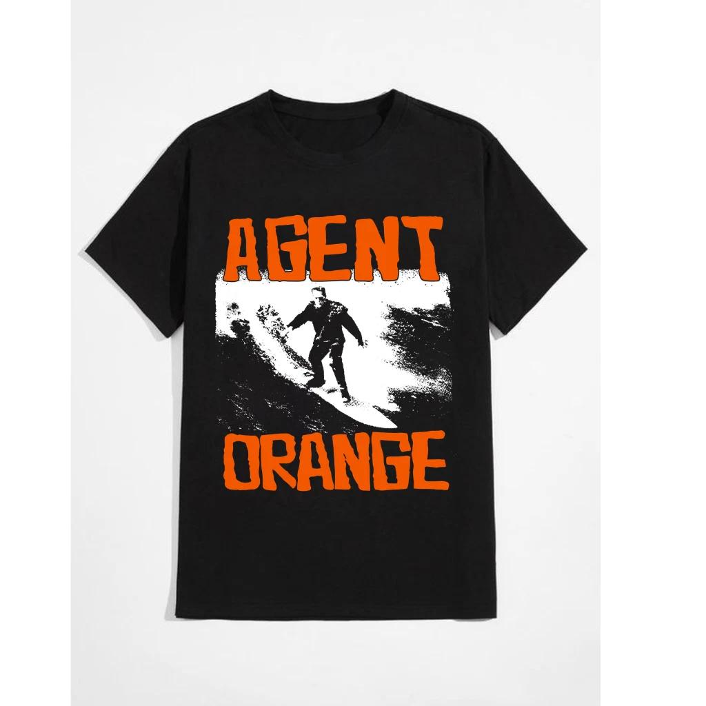 **Agent Orange Classic Surfing Black Unisex T-Shirt (S–5XL)** M