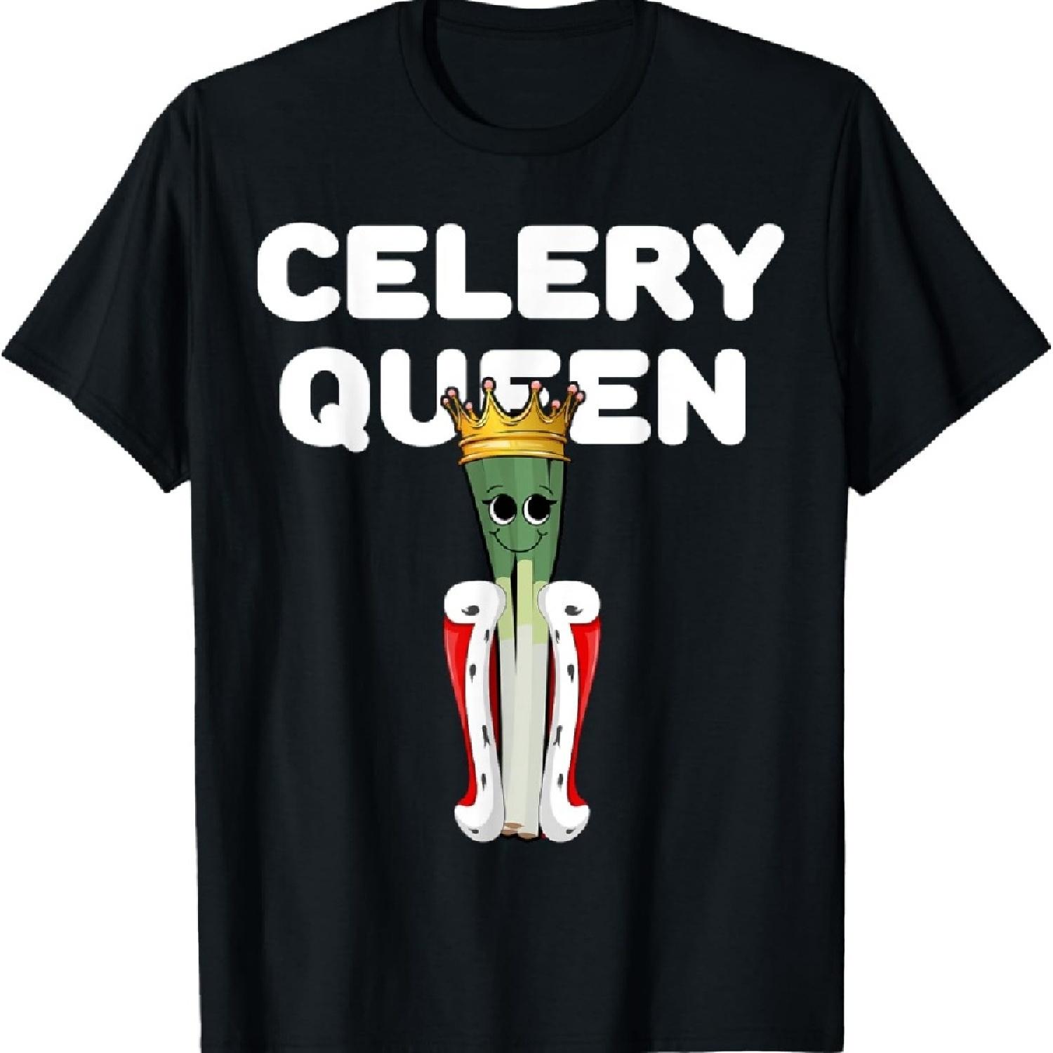 

Celery Queen Womens Celery Tshirt Girls Celery T-Shirt S