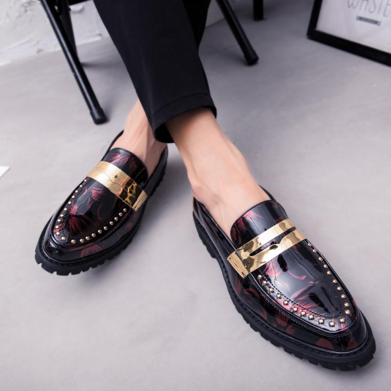 2024 Fashion Outdoor Leather Casual Fashion Le Fu Shoes Men's Comfortable Men's Work Business Casual Shoes Formal Shoes