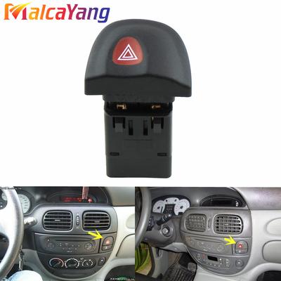 8P Emergency Hazard Warning Indicator Light Switch 7700435867 For Renault Megane I BA0, BA1, DA0, DA1, EA0, EA1, KA0, 95-03