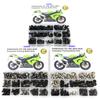 Passend für Kawasaki ZX10R ZX-10R 2004 2005 Kompletter Vollverkleidungs-Schraubensatz Muttern Verkleidungsclips ZX10R 2004-2005 Kit