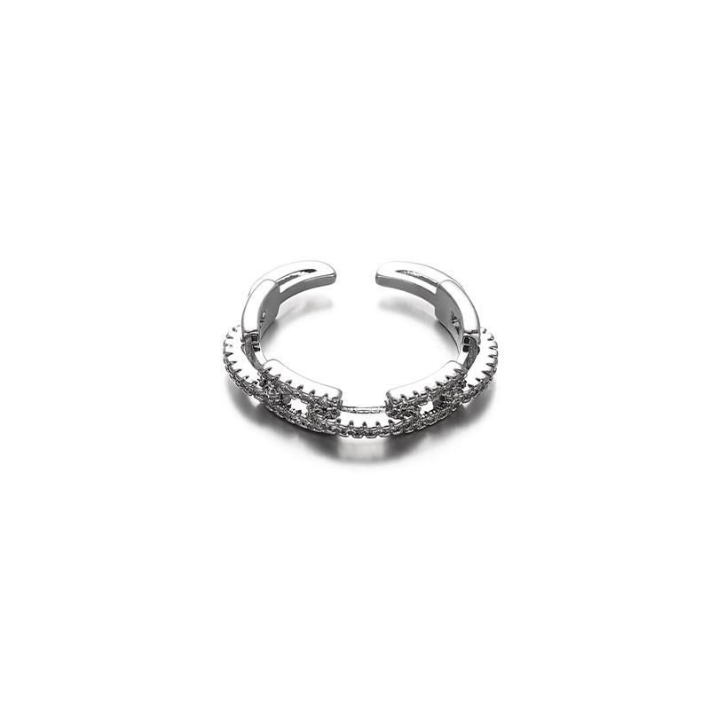 

Унисекс открытое кольцо с вырезом в виде циркония Нохара Аои - Минималистичный дизайн высокого класса