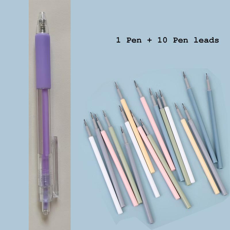 0.5mm Simple Transparent Press Neutral Pen Office School Writing Student Supplies Stationery