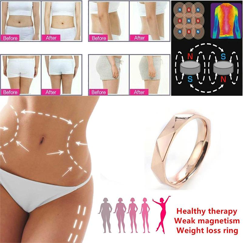 2026 New Fashion Magnetic Therapy Lose Weight Ring  Jewelry Ring Health Keep Slim Stylish Metal Touch Acupoint Health Care Ring