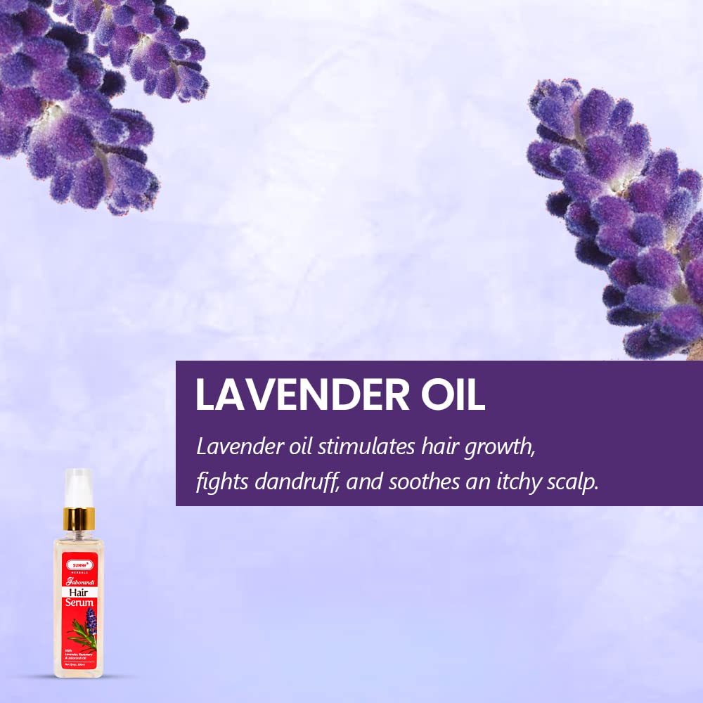 Sunny Herbals Hair Serum For Fuller Looking Hair Scalp Rejuvenation Lightweight Daily Nourishing Care 100 Ml Solution