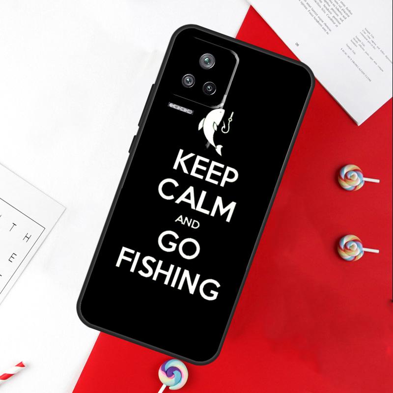 Keep Calm and Go Fishing Cover For Xiaomi 11T 12T 13T 14T Pro 13 14 15 Ultra POCO X7 Pro X3 X5 X6 F5 F6 M6 Pro Case
