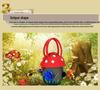 2025 Cute Candy Color Women's Handbag - Japanese-Inspired Casual Mushroom Design
