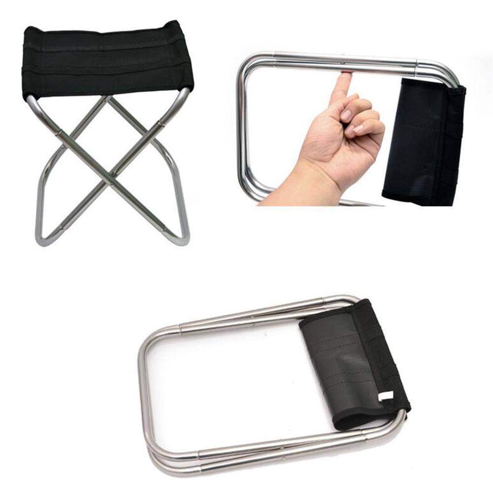 Stor campingfiskestol picknick vadderad hopfällbar pallstol utomhusstrand