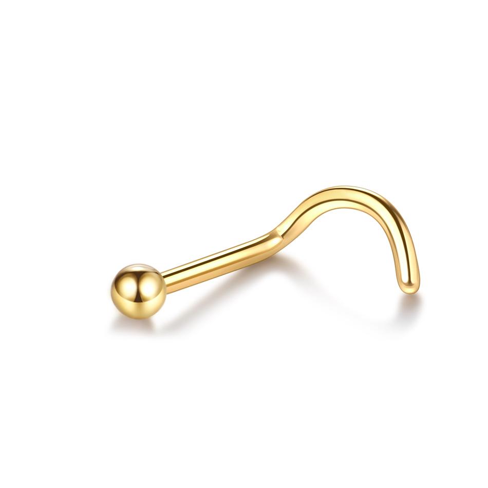 10 Stück/Los G23 Titan Nasenstecker Piercing Kristall Nasenschraube Flache CZ Nasenflügel Ohrringe Piercing Nase Schmuck Nasenringe 20G 18G