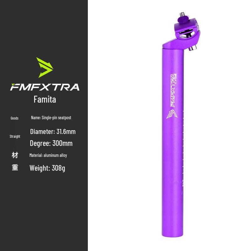 Aluminum Alloy Mountain Bike Seatpost - Sizes: 25.4mm, 27.2mm, 28.6mm, 31.6mm