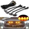 Off Road Vehicle Sedan Grille Grille Grille Decoration Daytime Running Light Led Warning Light Car Grille Small Yellow Light