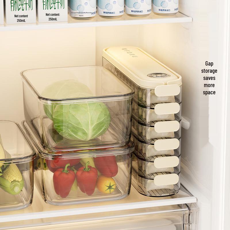 3-Layer Refrigerator Dumpling & Storage Box