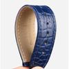 Krokodilleder Uhrenarmband 16mm 18mm 19mm 20mm 21mm 22mm Blau Braun Schwarz Echtes Leder Armband Edelstahl Schließe Armbänder