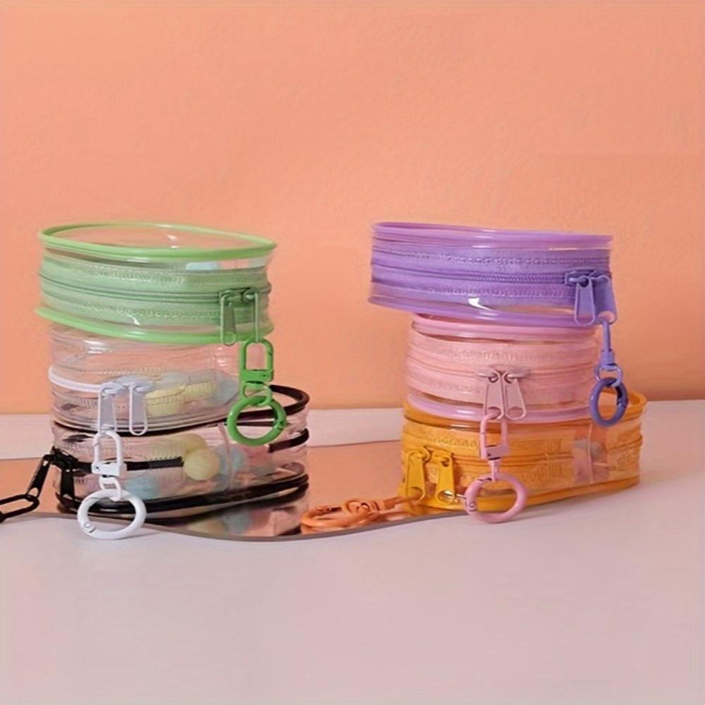 2pcs PVC Headphone Case Portable Travel Storage Bags Blind Box Bag Chargers Cables and Headphones Multifunctional Storage Bag