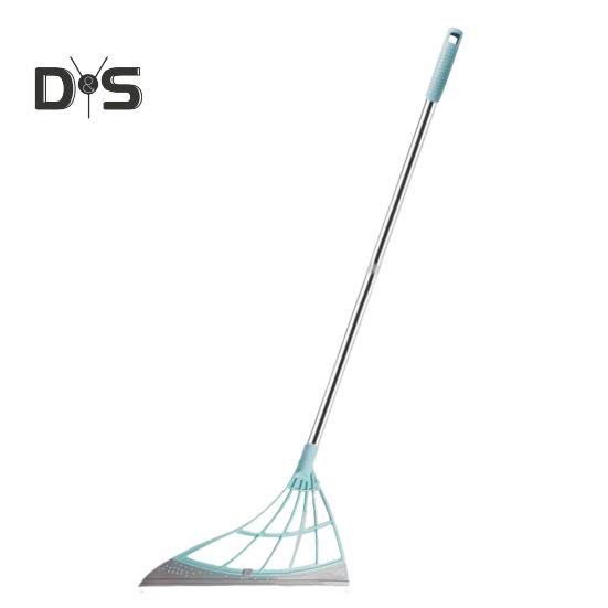 Silicone Broom Set Floor Cleaning Rubber Broom Multifunctional Broom Sweeper Ergonomic Design 45 Degree Bevel Broom