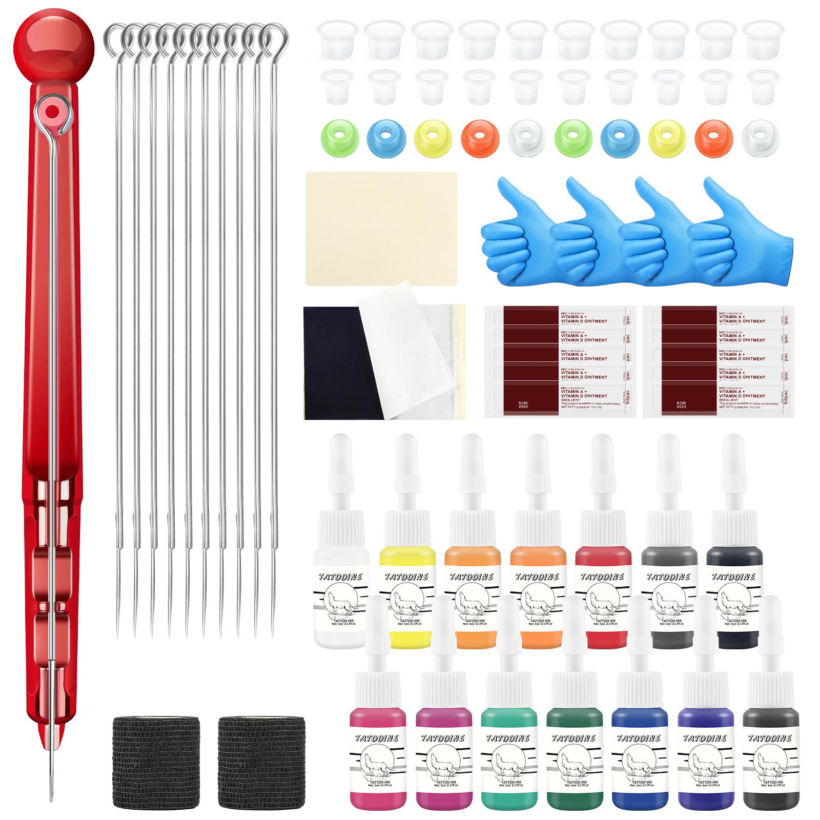 

Боди-арт дизайн татуировки DIY Набор инструментов для татуировки Профессиональная ручная ручка и 14 шт. чернила для татуировки Набор чернил для татуировки