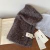 Store manager recommendation! New 11 cashmere material solid color Korean dopamine warm short small scarf winter