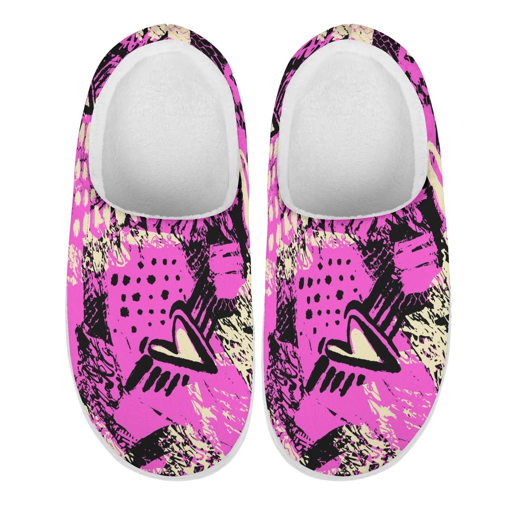 1 Pair Unisex Soft Plush Cotton Indoor Slippers Warm Cozy House Shoes Lightweight Anti Slip Comfortable Footwear For Winter Use