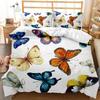 3D Butterfly Themed Bedding Set with Colorful Wing Pillowcases and Duvet Covers 2 or 3 Pieces AU180 * 210 Full Size Home Decoration